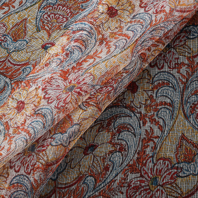 Sanganeri Hand Block Mughal Butta Print Kota Doria Cotton Fabric 10