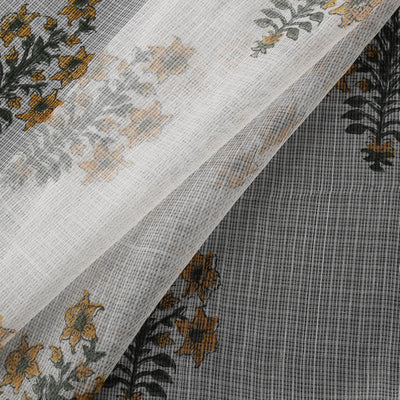 Sanganeri Hand Block Mughal Butta Print Kota Doria Cotton Fabric 11