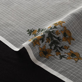 Sanganeri Hand Block Mughal Butta Print Kota Doria Cotton Fabric 11