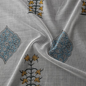 Sanganeri Hand Block Mughal Butta Print Kota Doria Cotton Fabric 13