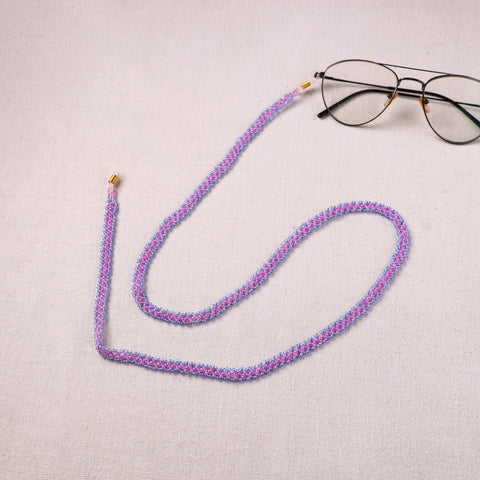 Purple - Handmade Beadwork Spectacle Lanyard/Chashma Dori 31