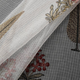 Sanganeri Hand Block Mughal Butta Print Kota Doria Cotton Fabric 14