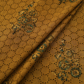 Kutch Hand Block Ajrakh Print Natural Dyed Cotton Hakoba Fabric 04