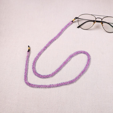 Purple - Handmade Beadwork Spectacle Lanyard/Chashma Dori 32