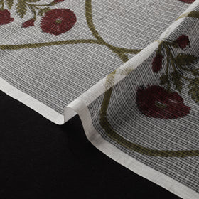 Sanganeri Hand Block Mughal Butta Print Kota Doria Cotton Fabric 16