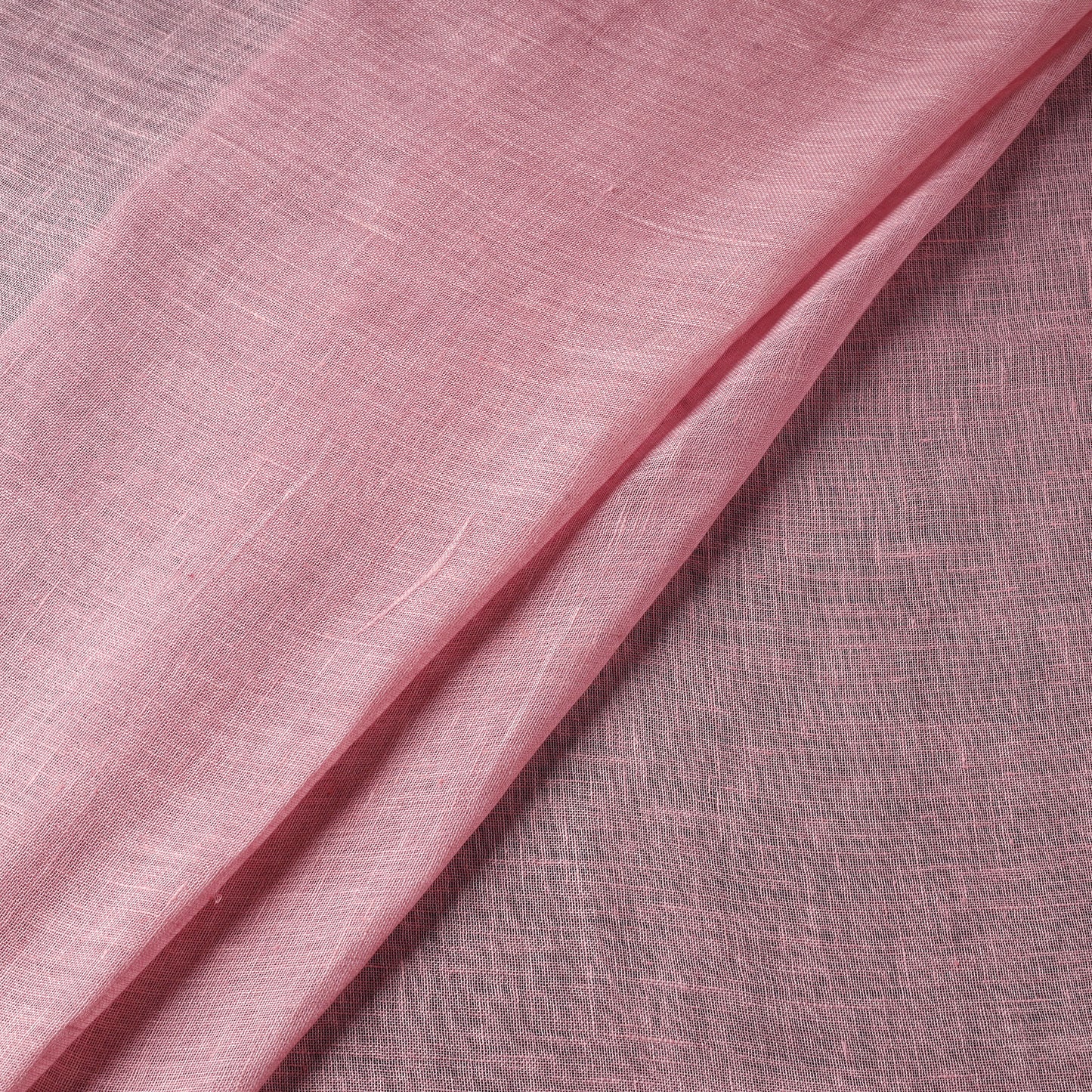 Pink - handloom linen bhagalpuri fabric 05 - handcrafted