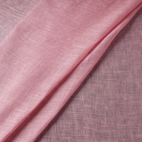 Pink - handloom linen bhagalpuri fabric 05 - handcrafted