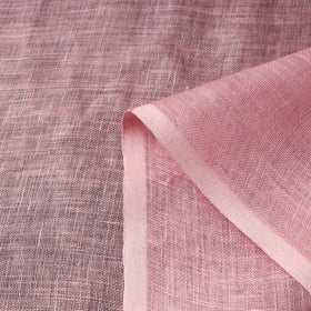 Pink - handloom linen bhagalpuri fabric 05 - handcrafted