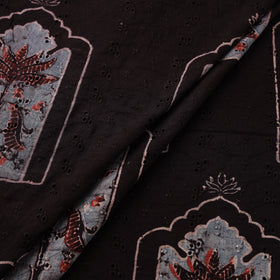 Kutch Hand Block Ajrakh Print Natural Dyed Cotton Hakoba Fabric 08