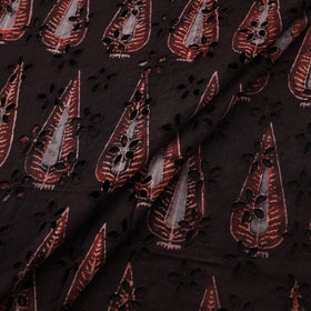 Kutch Hand Block Ajrakh Print Natural Dyed Cotton Hakoba Fabric 09