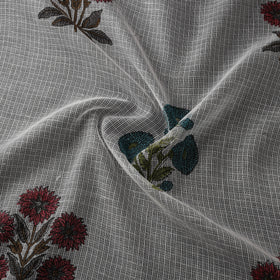Sanganeri Hand Block Mughal Butta Print Kota Doria Cotton Fabric 20