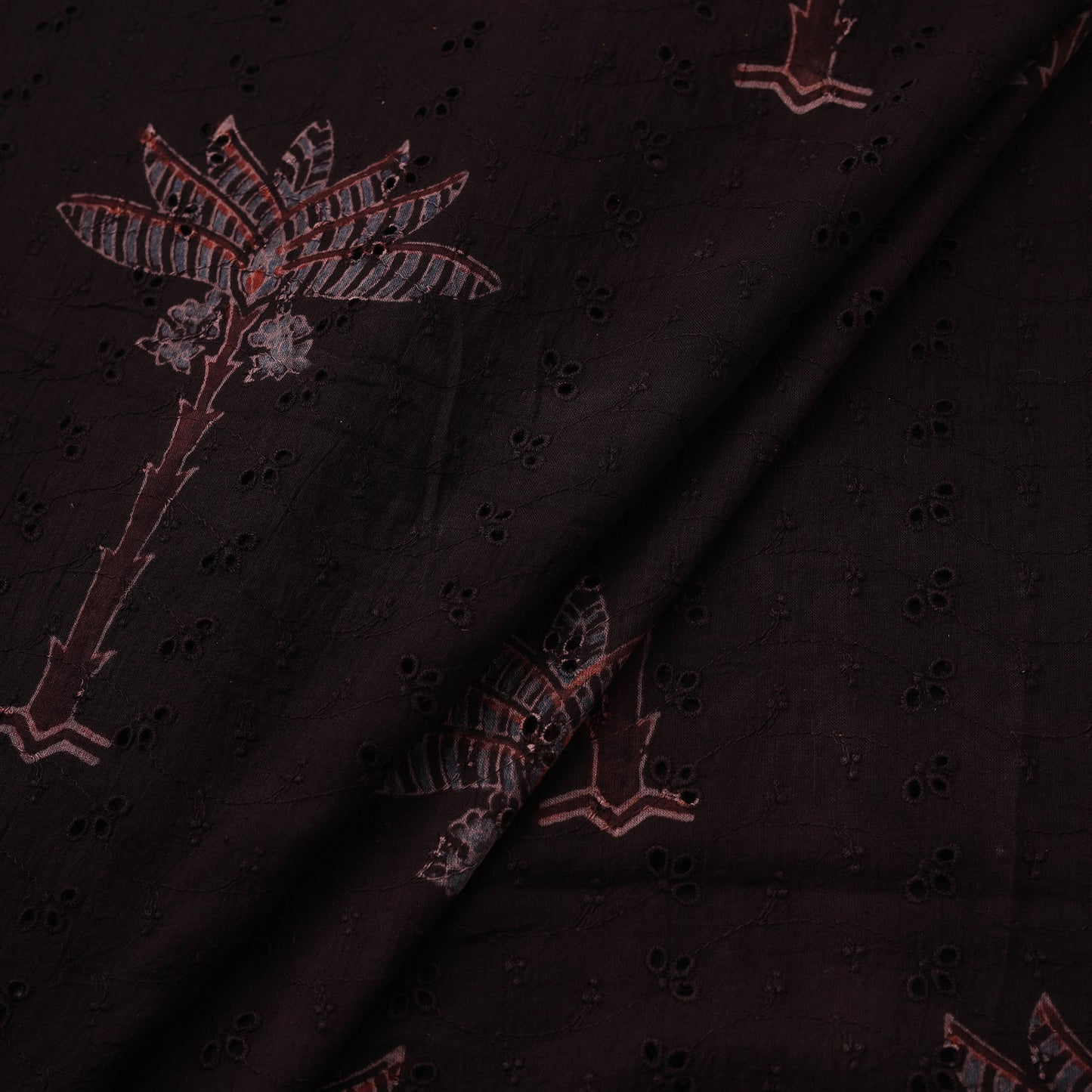 Kutch Hand Block Ajrakh Print Natural Dyed Cotton Hakoba Fabric 10