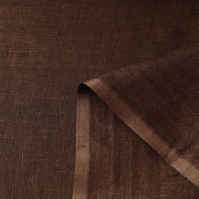 Brown - handloom linen bhagalpuri fabric 07 - handcrafted