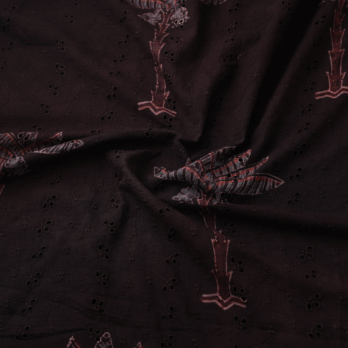 Kutch Hand Block Ajrakh Print Natural Dyed Cotton Hakoba Fabric 10