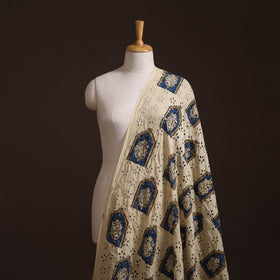 Kutch Hand Block Ajrakh Print Natural Dyed Cotton Hakoba Fabric 03