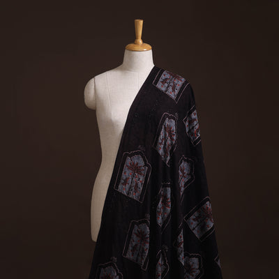 Kutch Hand Block Ajrakh Print Natural Dyed Cotton Hakoba Fabric 08