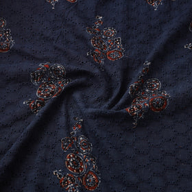 Kutch Hand Block Ajrakh Print Natural Dyed Cotton Hakoba Fabric 11
