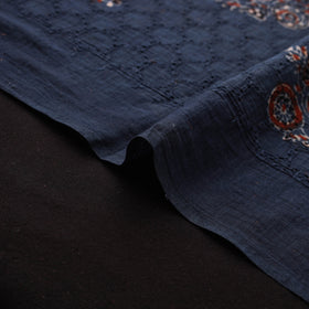Kutch Hand Block Ajrakh Print Natural Dyed Cotton Hakoba Fabric 11