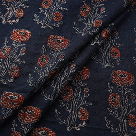 Kutch Hand Block Ajrakh Print Natural Dyed Cotton Hakoba Fabric 12