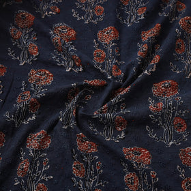Kutch Hand Block Ajrakh Print Natural Dyed Cotton Hakoba Fabric 12