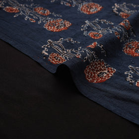 Kutch Hand Block Ajrakh Print Natural Dyed Cotton Hakoba Fabric 12