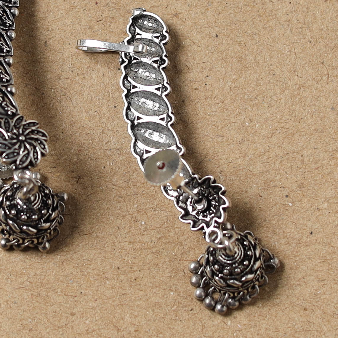 German Silver Plated Ear-Cuff Bugatti / Bugadi Earrings 21