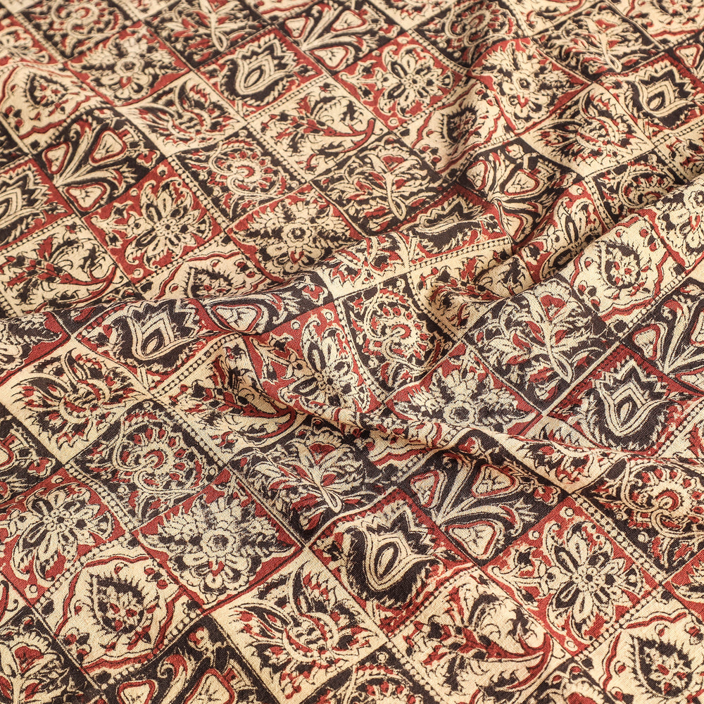 kalamkari block printed table cover