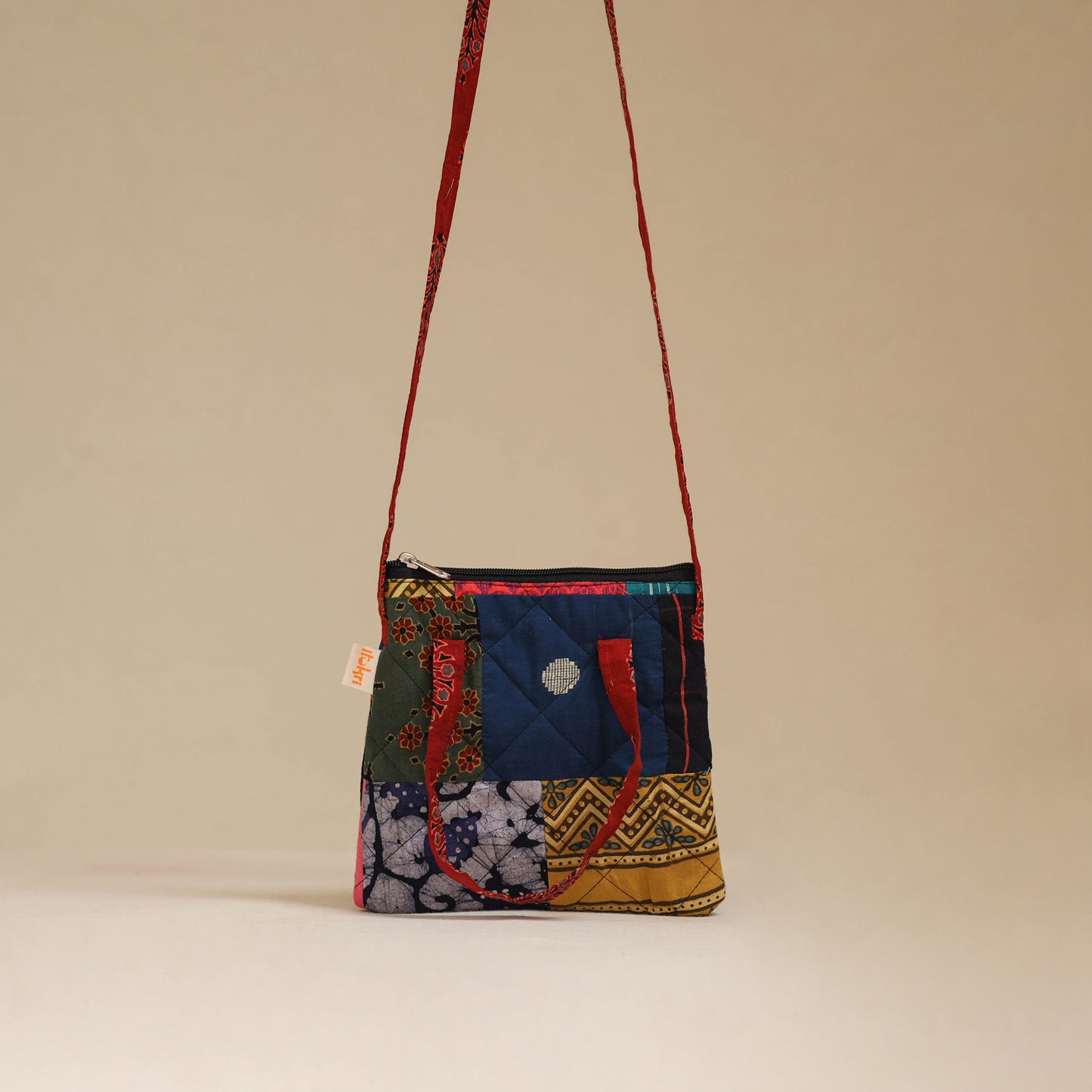 Handmade Quilted Patchwork Sling Bag 01