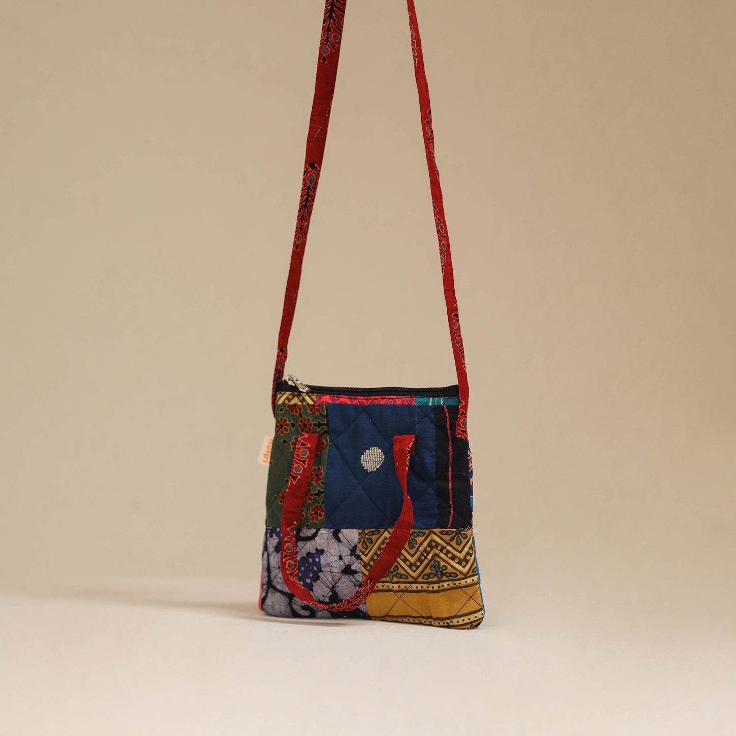 Handmade Quilted Patchwork Sling Bag 01