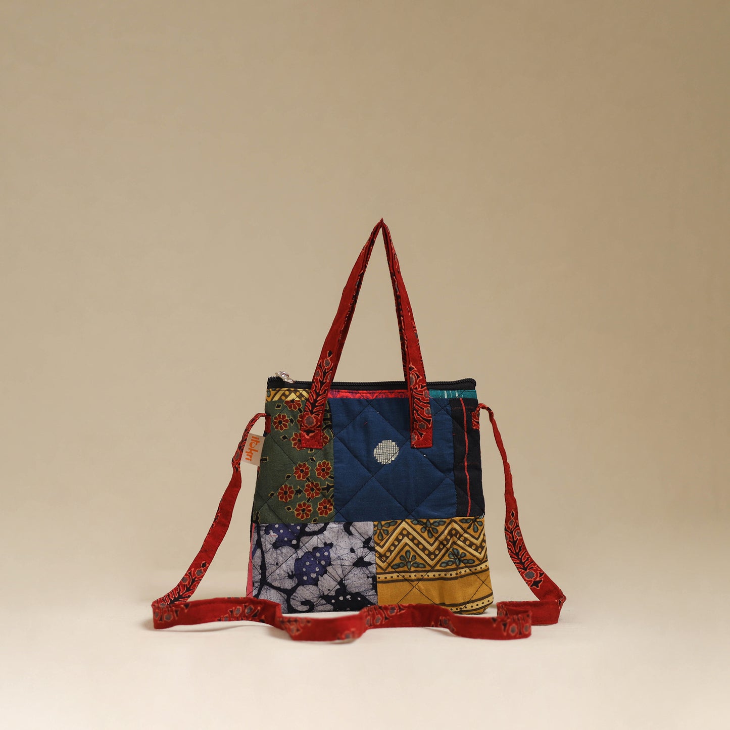 Handmade Quilted Patchwork Sling Bag 01