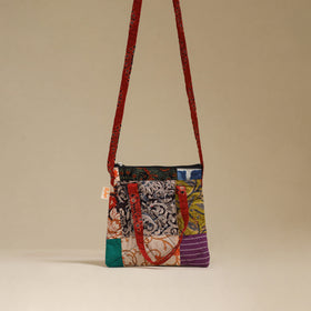 Handmade Quilted Patchwork Sling Bag 02