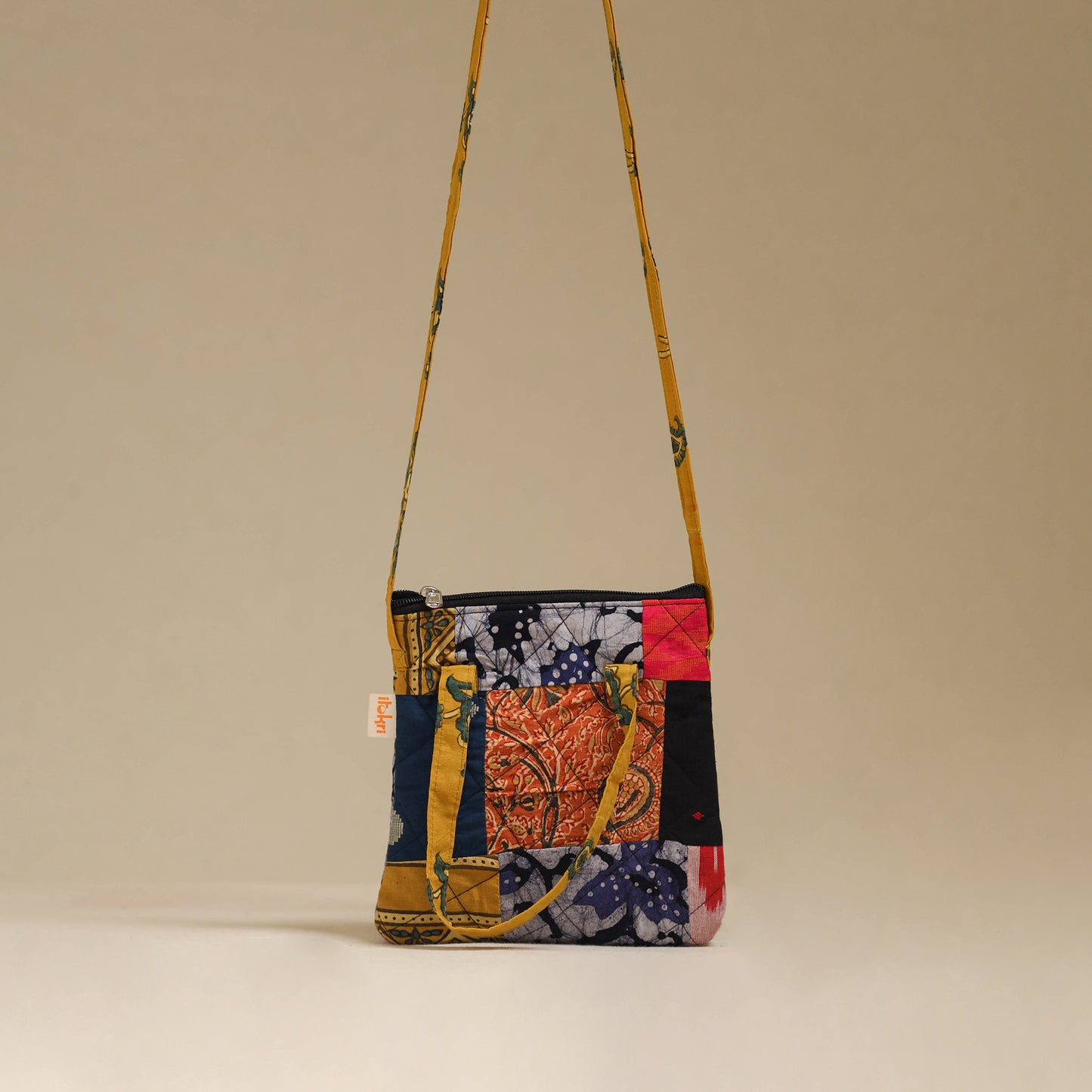 Handmade Quilted Patchwork Sling Bag 03