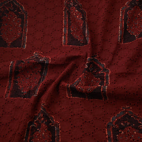 Kutch Hand Block Ajrakh Print Natural Dyed Cotton Hakoba Fabric 29