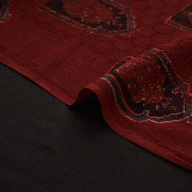 Kutch Hand Block Ajrakh Print Natural Dyed Cotton Hakoba Fabric 29