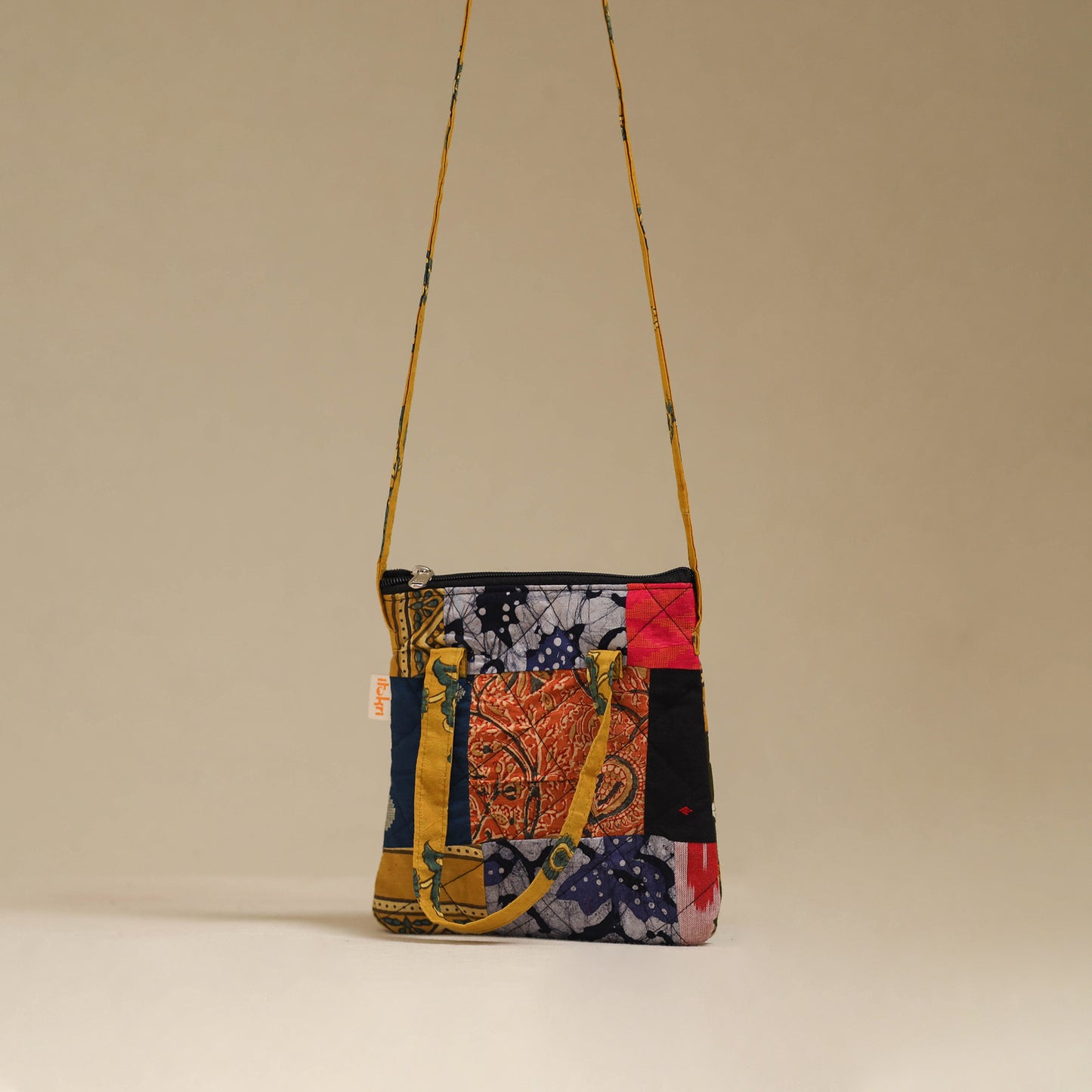 Handmade Quilted Patchwork Sling Bag 03