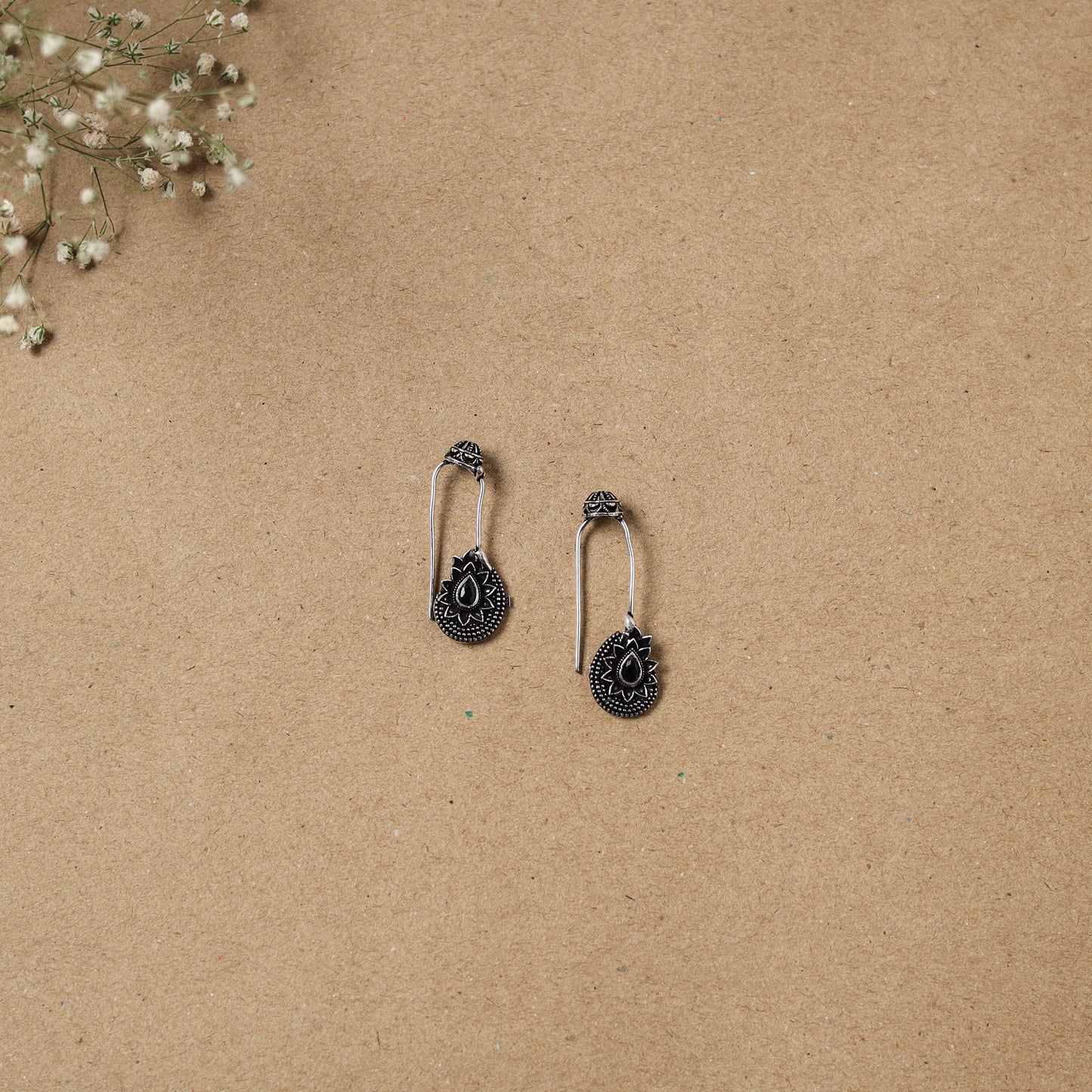 German Silver Plated Ear-Cuff Bugatti / Bugadi Earrings 07