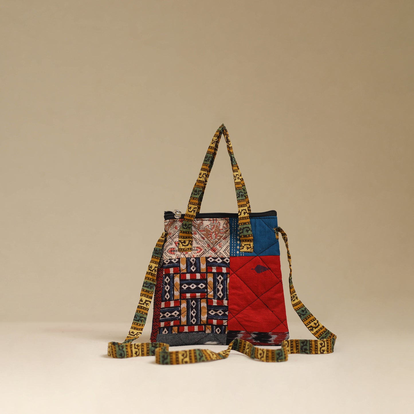 Handmade Quilted Patchwork Sling Bag 04