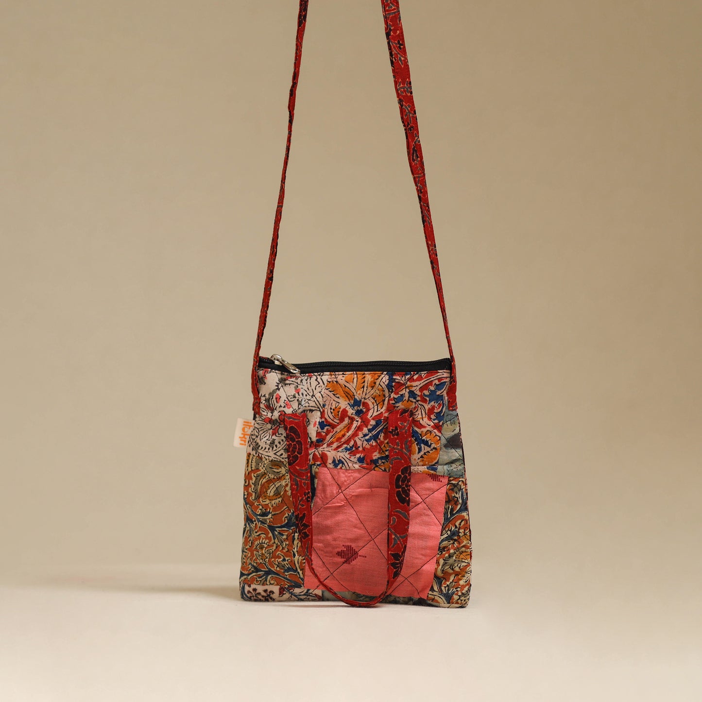 Handmade Quilted Patchwork Sling Bag 05