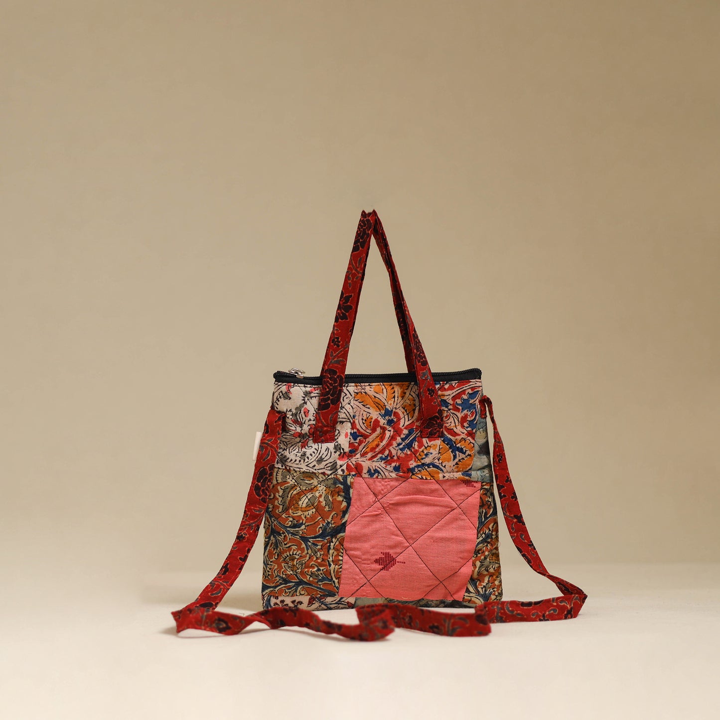 Handmade Quilted Patchwork Sling Bag 05