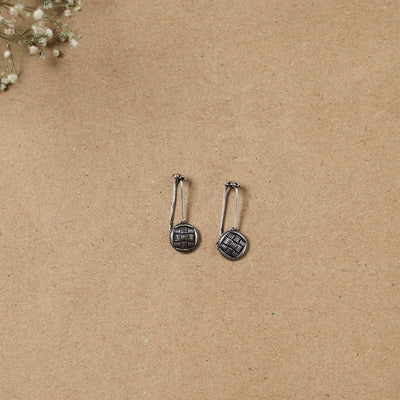 Grey - German Silver Plated Ear-Cuff Bugatti / Bugadi Earrings 11