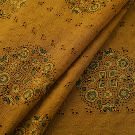 Kutch Hand Block Ajrakh Print Natural Dyed Cotton Hakoba Fabric 24
