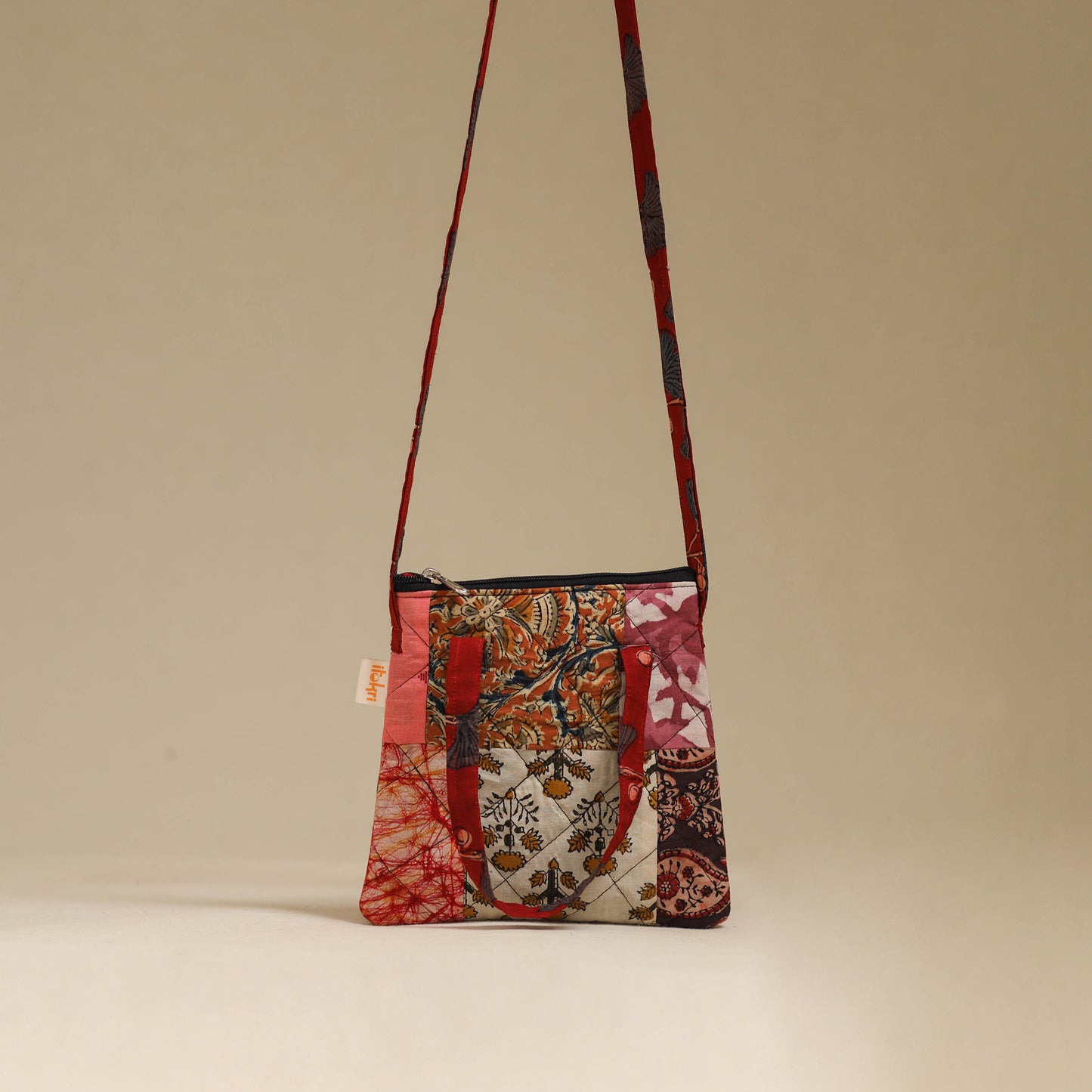 Handmade Quilted Patchwork Sling Bag 06