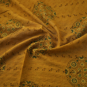 Kutch Hand Block Ajrakh Print Natural Dyed Cotton Hakoba Fabric 24