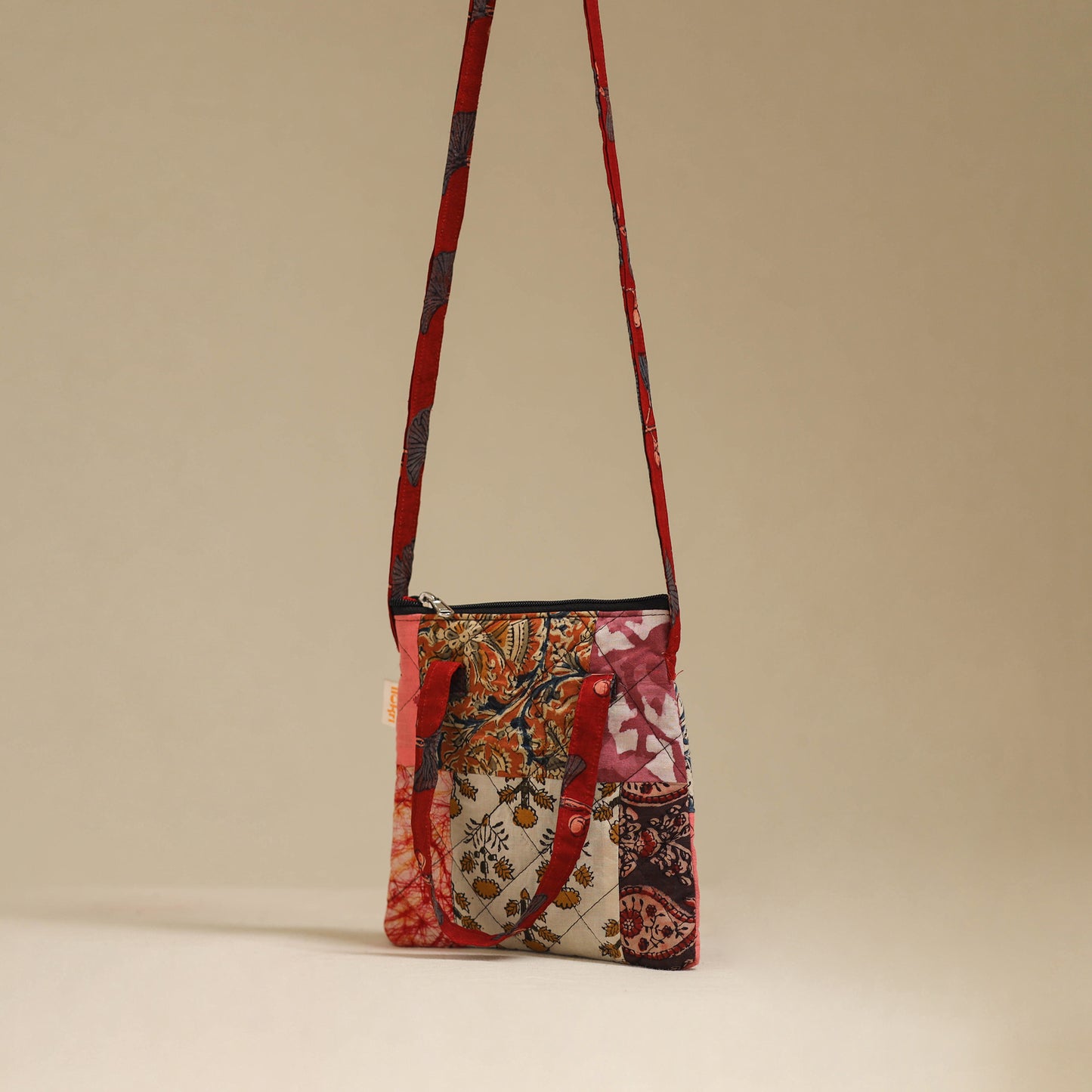 Handmade Quilted Patchwork Sling Bag 06