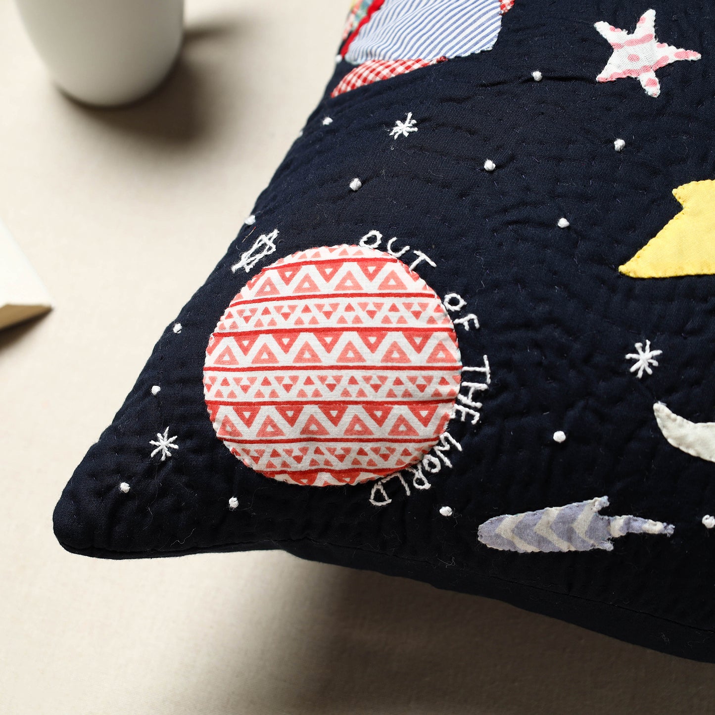 Applique Cushion Cover