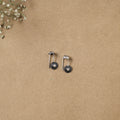 Grey - German Silver Plated Ear-Cuff Bugatti / Bugadi Earrings 14