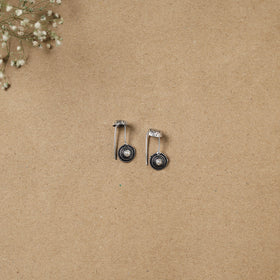 Grey - German Silver Plated Ear-Cuff Bugatti / Bugadi Earrings 14