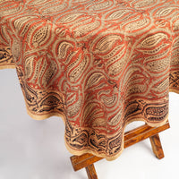 kalamkari block printed table cover