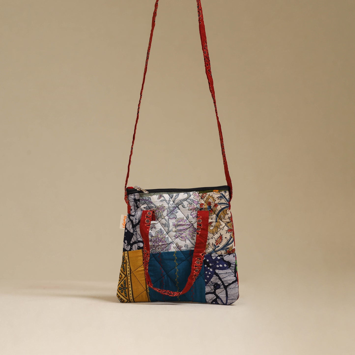 Handmade Quilted Patchwork Sling Bag 08