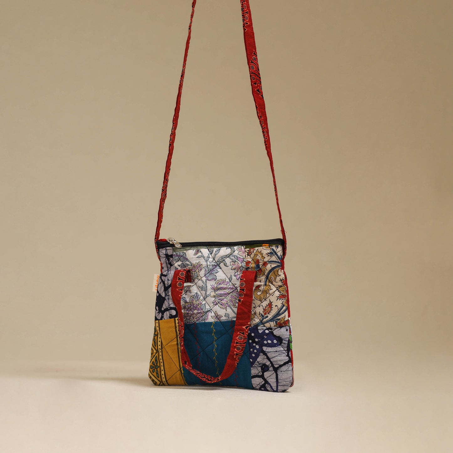 Handmade Quilted Patchwork Sling Bag 08